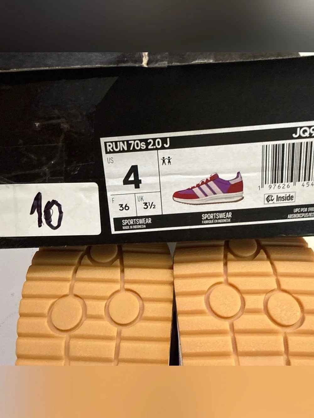 adidas Kids Red, Purple & Pink Retro Runner Sneakers